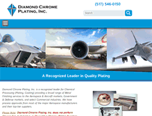 Tablet Screenshot of diamondchromeplating.com